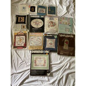 Bucilla Stamped Cross-Stitch Pillow Kit With ABC 123 & House Design